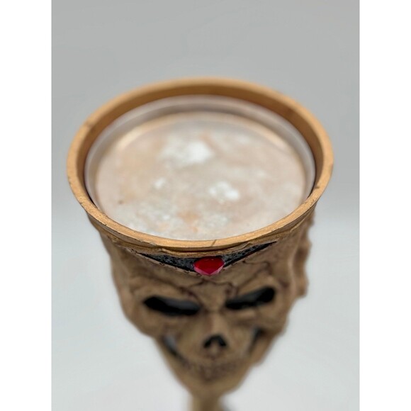 Halloween Resin Skeleton Pillar Candlestick Holder 8" Scary Spooky Decorations - Picture 6 of 11